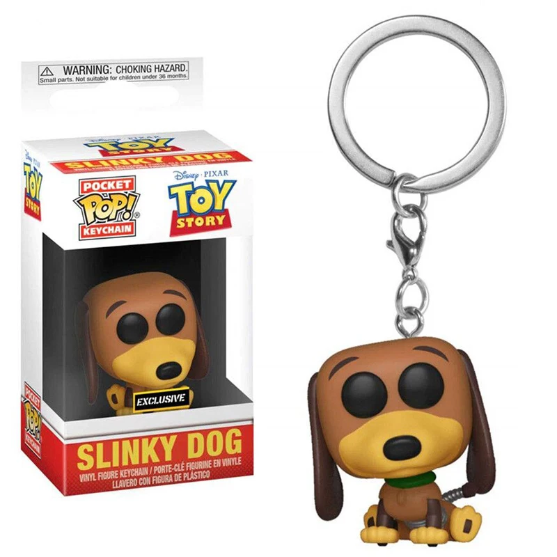Funko POP Карманный Брелок История игрушек Фигурка Вуди инопланетянин Базз Лайтер форки собака Спиралька игрушки - Цвет: Slinky Dog