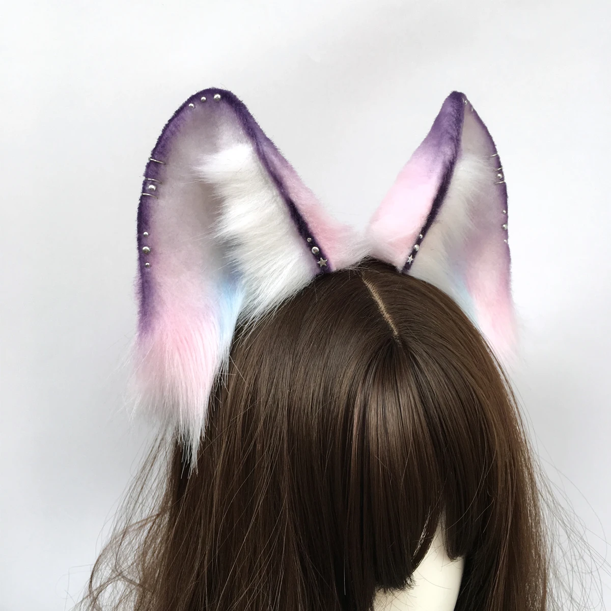 

MMGG New Hand Color Fox Wolves Wolf Ears Hair Hoop Hairbands Headwear For Lolita Halloween Cosplay Costume Accessories