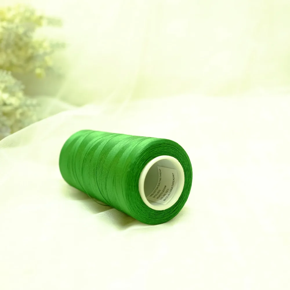 Mercerized and Singed 40S/3 2500M Cotton квилтинг Thread 40WT Универсальный пошив изготовлен из 100%