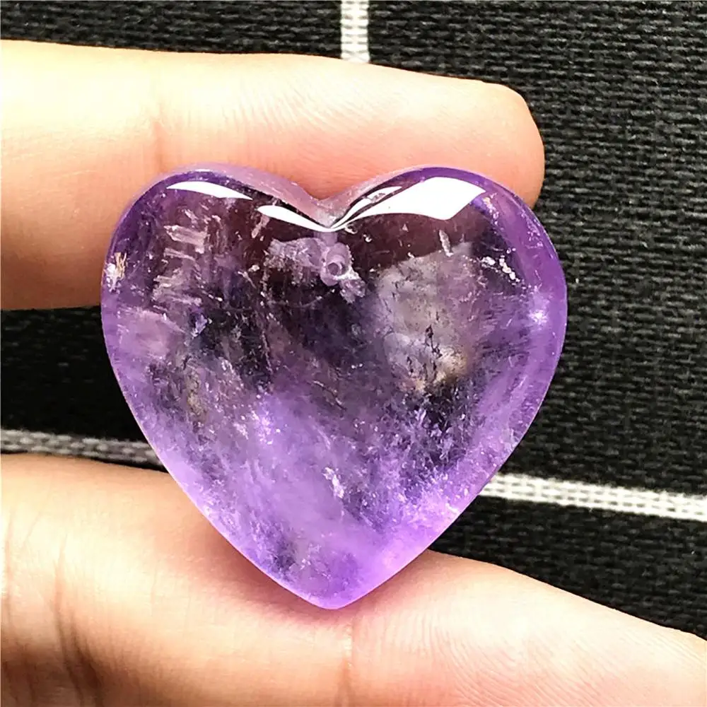 Топ натуральное Сердце Аметист кулон ювелирные изделия для женщин леди мужчина