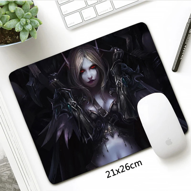 fashion 21x26cm world of warcraft small mouse pad gamer locking edge gaming mousepad horde alliance otaku gift laptop desk mat free global shipping
