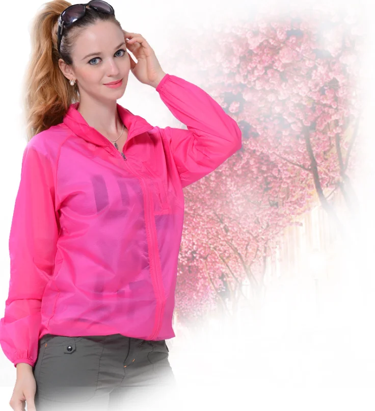 

Hoodied Sunscreen Thin Clothing Korean Version Summer Anti UV Medium Long Ladies Out Door Thin Coat