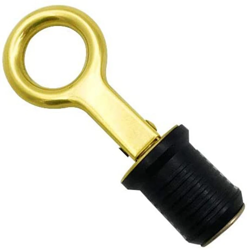 

Сливная пробка для лодки 1-1/4 дюйма, латунная резина, латунная застежка, плотный откидной корпус для лодки Livewell, сливная пробка для лодки, отк...