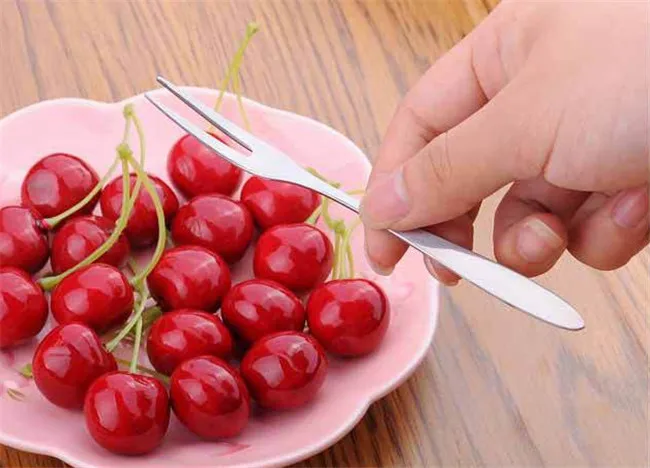 Большая распродажа! Многофункциональная фруктовая вилка из нержавеющей стали, модные палочки для торта и десерт, оптовая продажа.