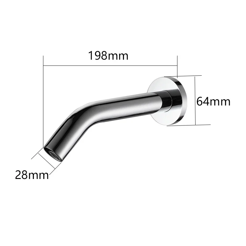 

Wall Mounted Basin Faucet Electric Sensor Bathroom Sink Tap Faucet Cold and Hot Water Faucet for Basin Water Flow 4.5 L/Min