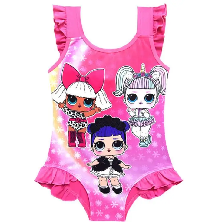 L.O.L. Сюрприз! Купальник для маленьких девочек милые Мультяшные купальные Детские