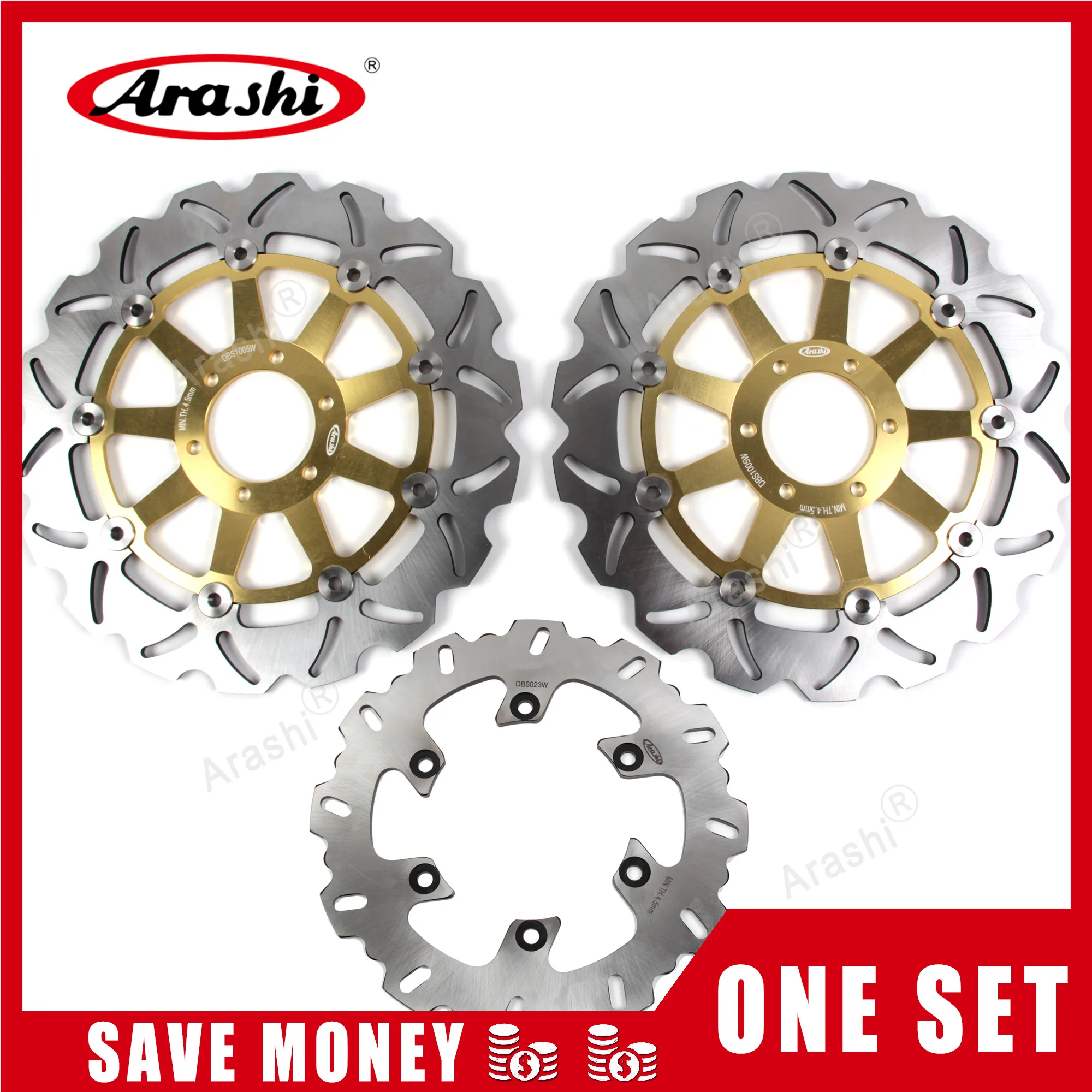 

Arashi 1 комплект для YAMAHA FZS FAZER 600 1998 1999 2000 2001 2002 2003 ротор переднего и заднего тормозного диска с ЧПУ FZR XJR 400 TDM 850 TRX 850