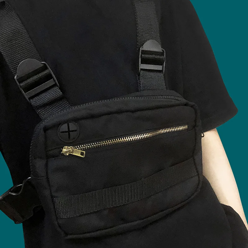 Тактическая нагрудная сумка с рисунком уличная одежда унисекс сумочка в стиле