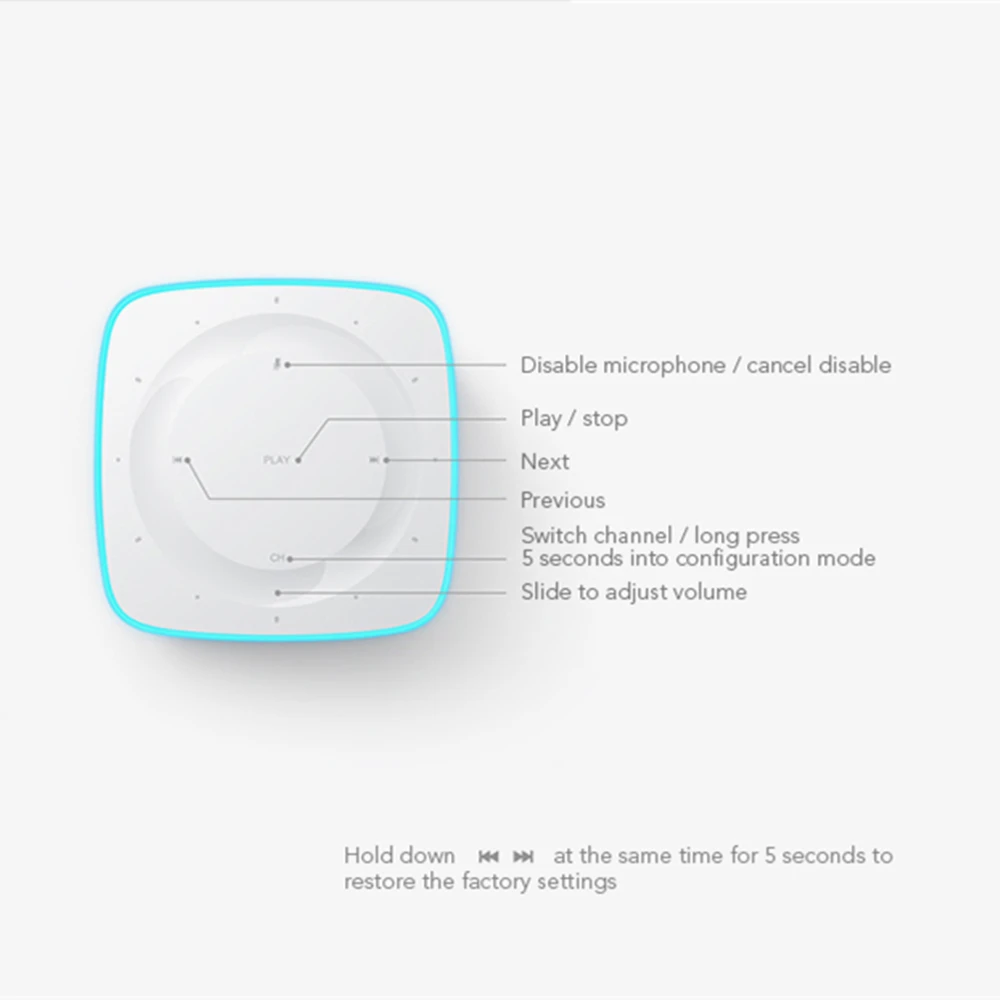 Оригинальные смарт колонки Xiaomi MI AI Wi Fi Bluetooth голосовое дистанционное управление