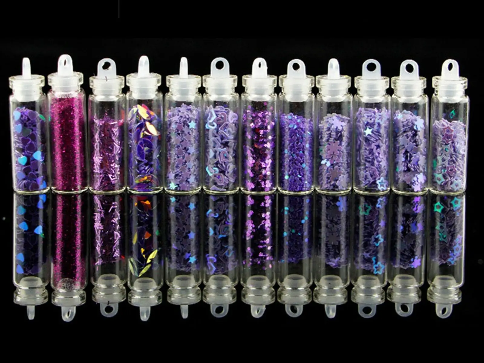 12 бутылок ассорти мини стеклянный флакон очарование Нейл-арт же цвет набор