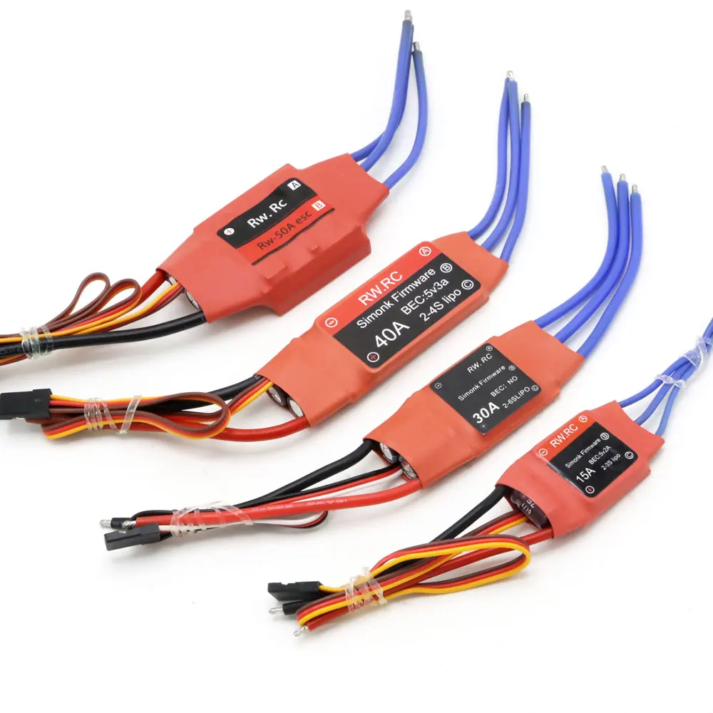4 шт./лот Simonk 10A/12A/15A/20A/30A/40A/50A/70A/80A прошивка электронный регулятор скорости ESC для RC мультикоптера вертолет