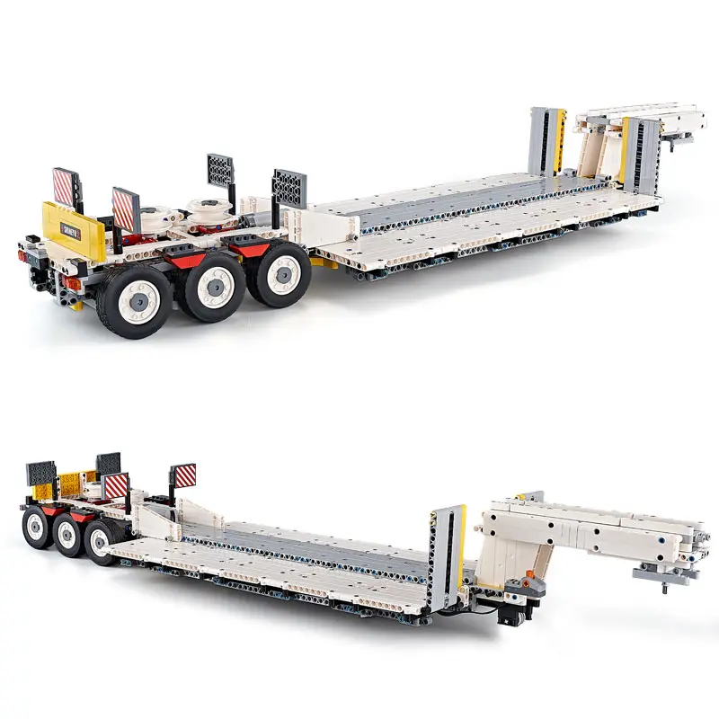 

Technic Truck Parts The MOC-29877 Step Deck Spread Trailer 1:10 Building Blocks Bricks Educational Kids Christmas Toys Gifts