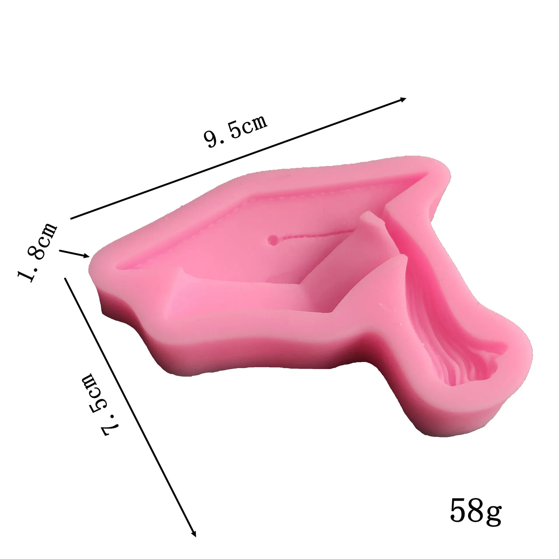 Докторская шляпа свиток помадка торт украшение силиконовая капля плесень 010054 |
