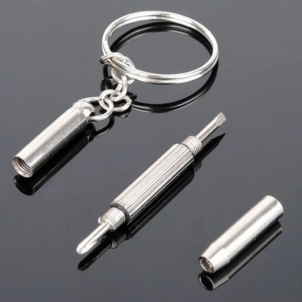 

3PC Mini 3 in 1 Screwdriver Tool Repair Set Keyring For Watch Glasses Portable Conventient