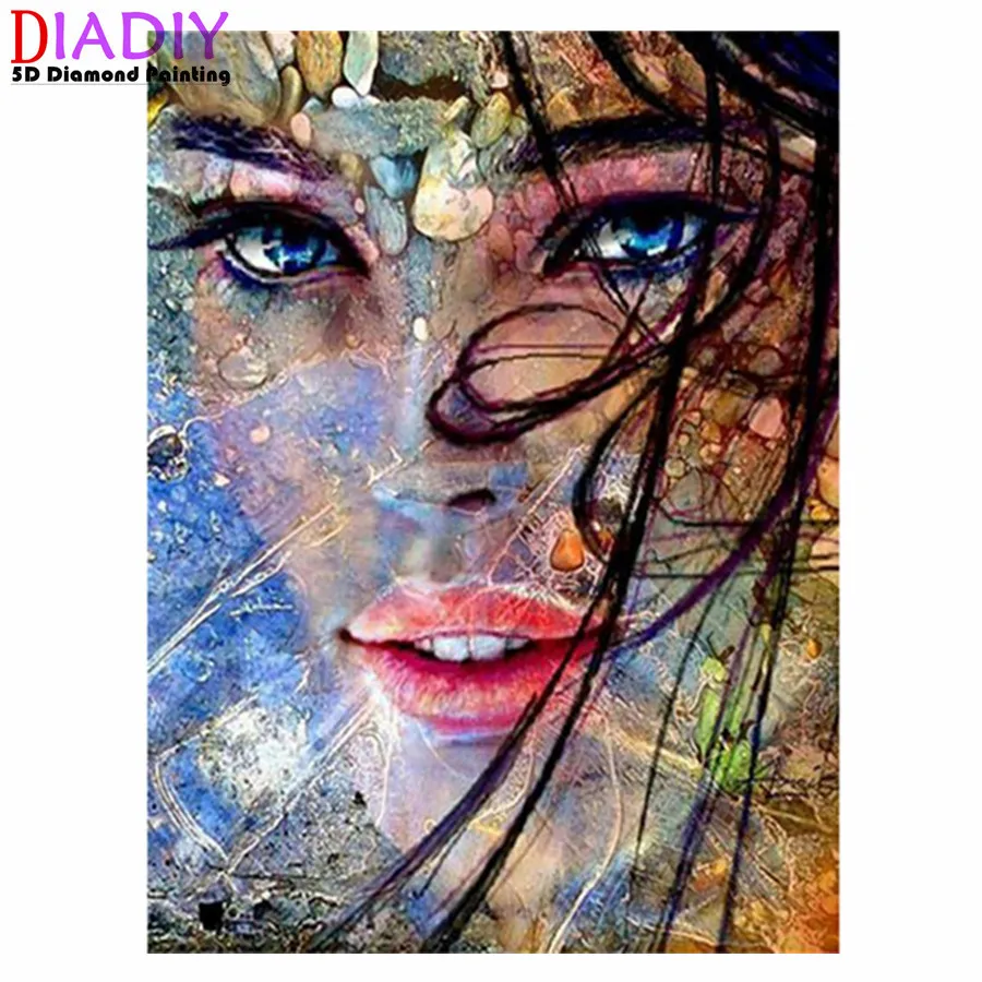 

Набор для алмазной вышивки по номерам, 5D Стразы