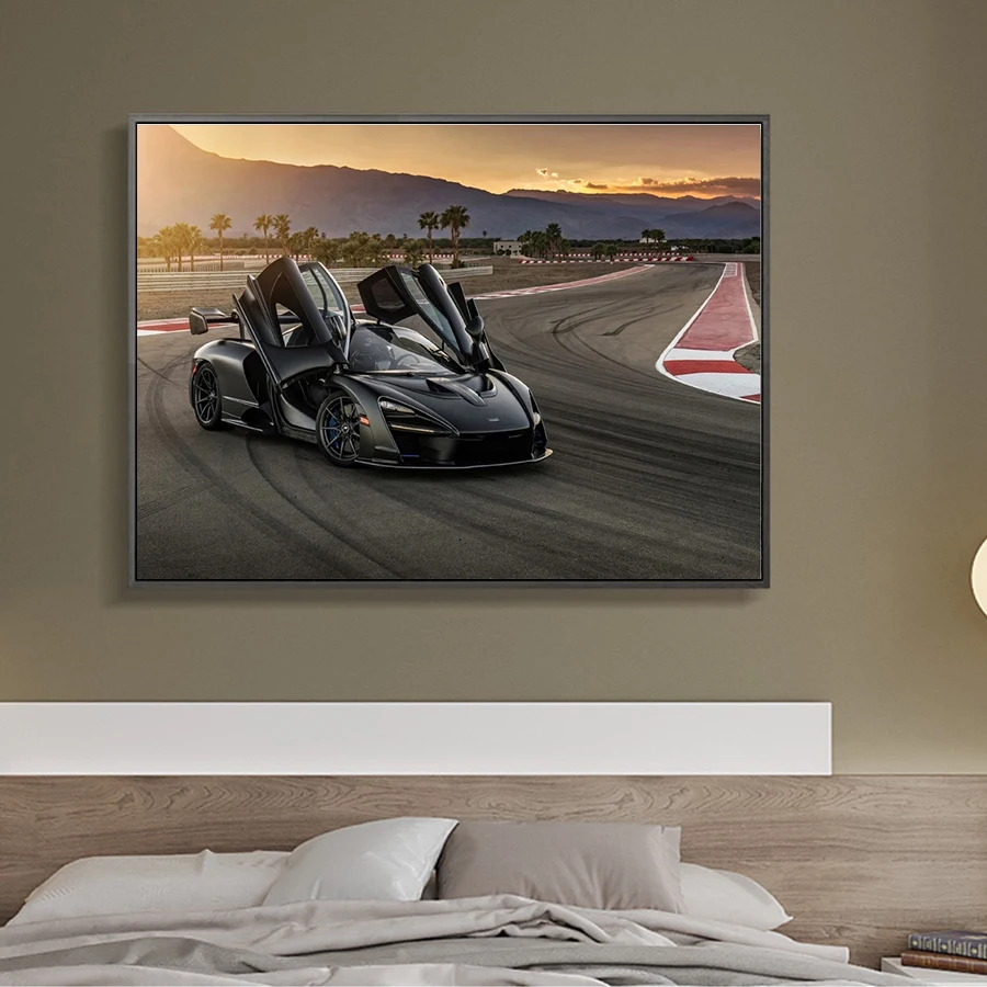 Спортивный автомобиль McLaren Senna супер плакаты настенное искусство картина для