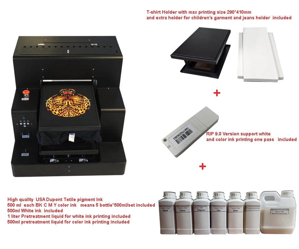 Прямая поставка с фабрики 6 цветов автоматическая машина для печати на одежде