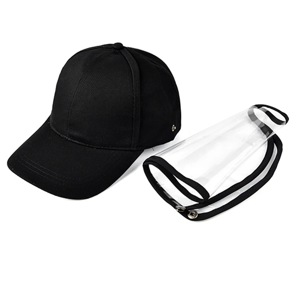 

Band New Men Women Anti-fog Baseball Cap Unisex Sunscreen Dustproof Outdoor Hat Windproof Removable Visor Protective Caps