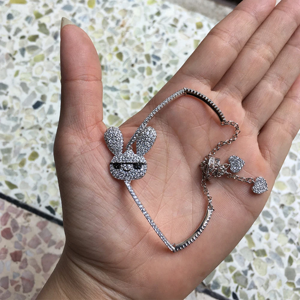 

Fashion Jewelry Cute Rabbit Bracelet Two Careful Shaped Char Bracelet Star Collection French Bracelet Jewelry
