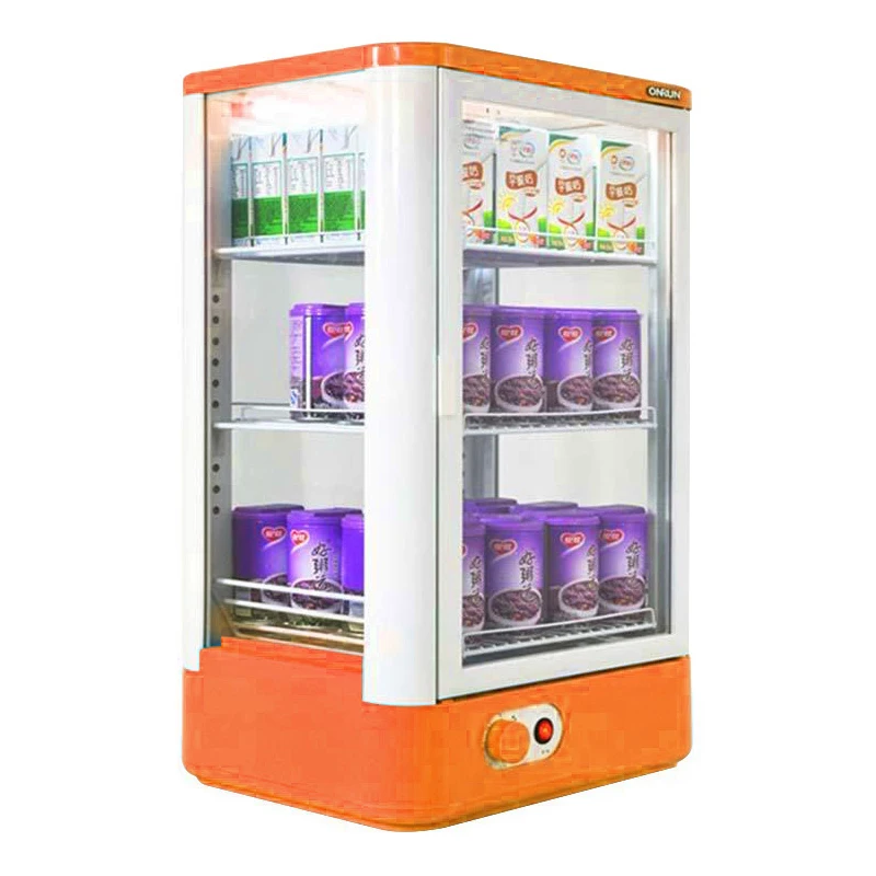 45L beverage heating cabinet double door hot drink display cabinet commercial student milk warming cabinet RS-45