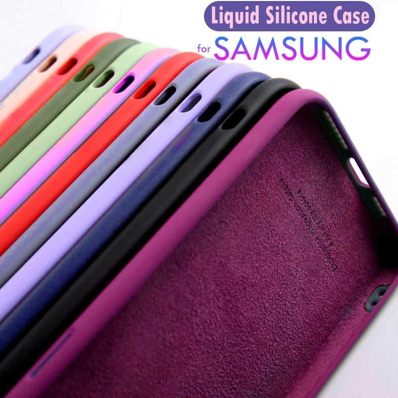 

Мягкий чехол из жидкого силикона для Samsung Galaxy M31S M51 S10 S20 S21 Plus Note 20 Ultra A01 A41 A51 A71 A31 A52 A72 A21S A11, чехол