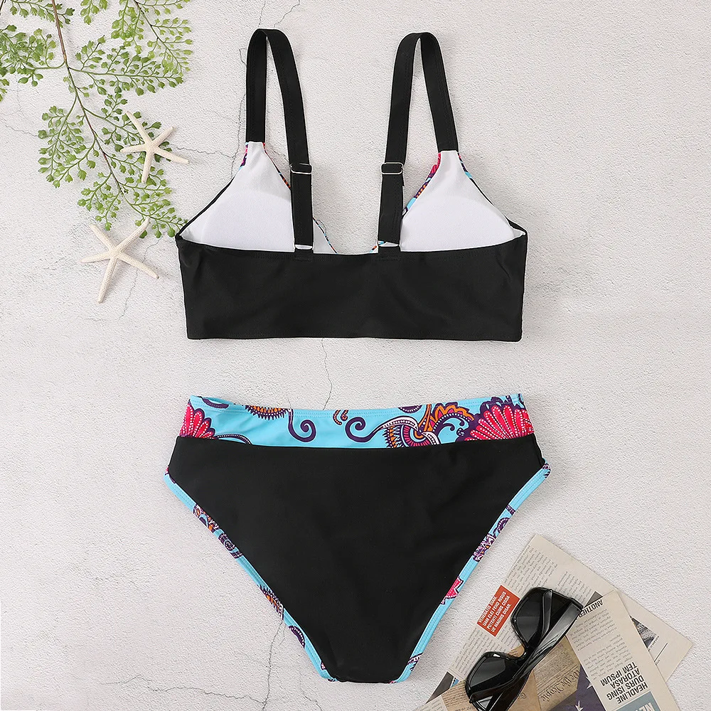 Сексуальный комплект бикини с лямкой на шее купальный костюм для женщин женский