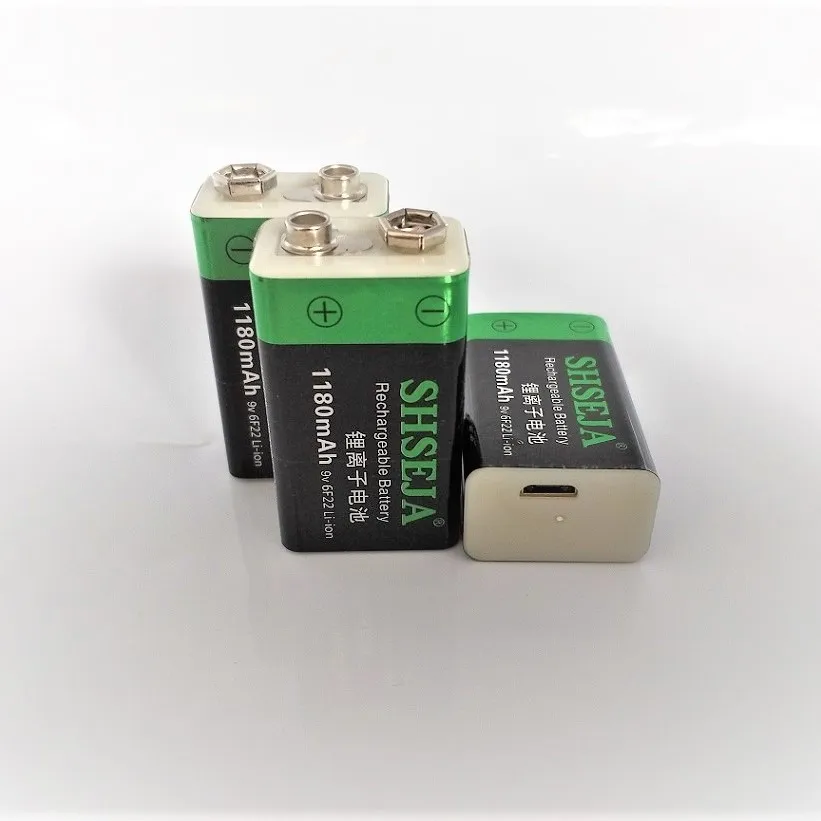 Фото USB 9V 1180mAh 9V 6F22 Литий-ионная аккумуляторная батарея №2
