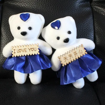 Мультяшный букет маленький медведь кукла мороженое табличка пена упаковка