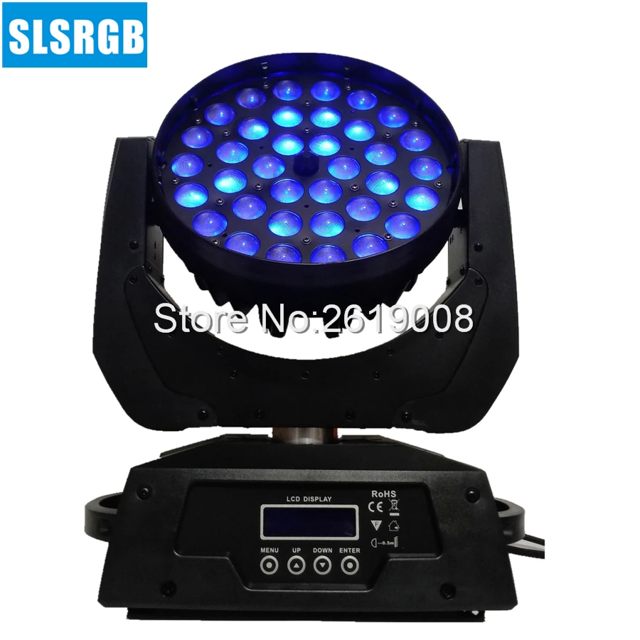 4pcs/lot RGBWA 5in1 36x15w Beam Zoom Led Moving Head Wash For disco stage show party LED Light | Лампы и освещение