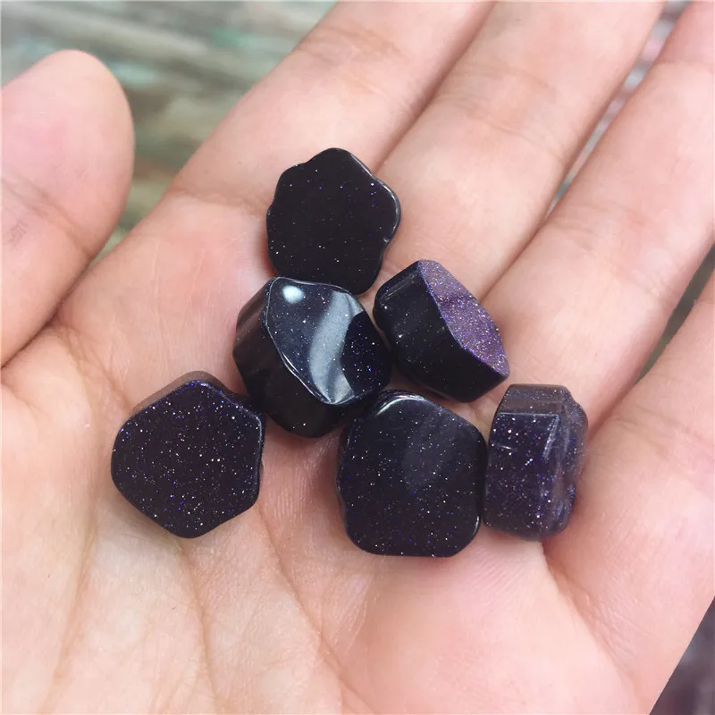 

Beautiful Natural Blue sand stone cute cat paw pendant Necklace healing chakra polished quartz crystal as gift 1pcs