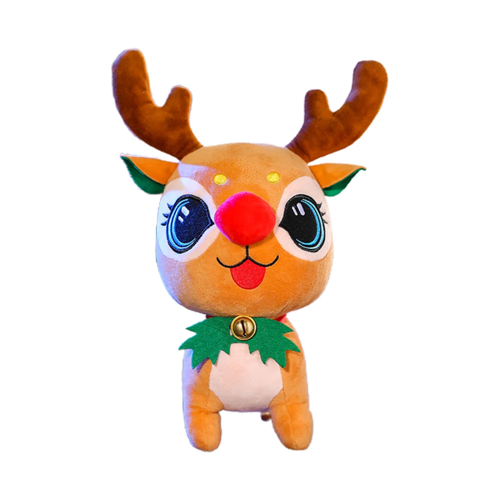 

Christmas Elk Standing Deer Plush Toys 24cm/33cm/43cm Children's Dolls Cute New Year Gift Soft Toys Kids Plush Animals