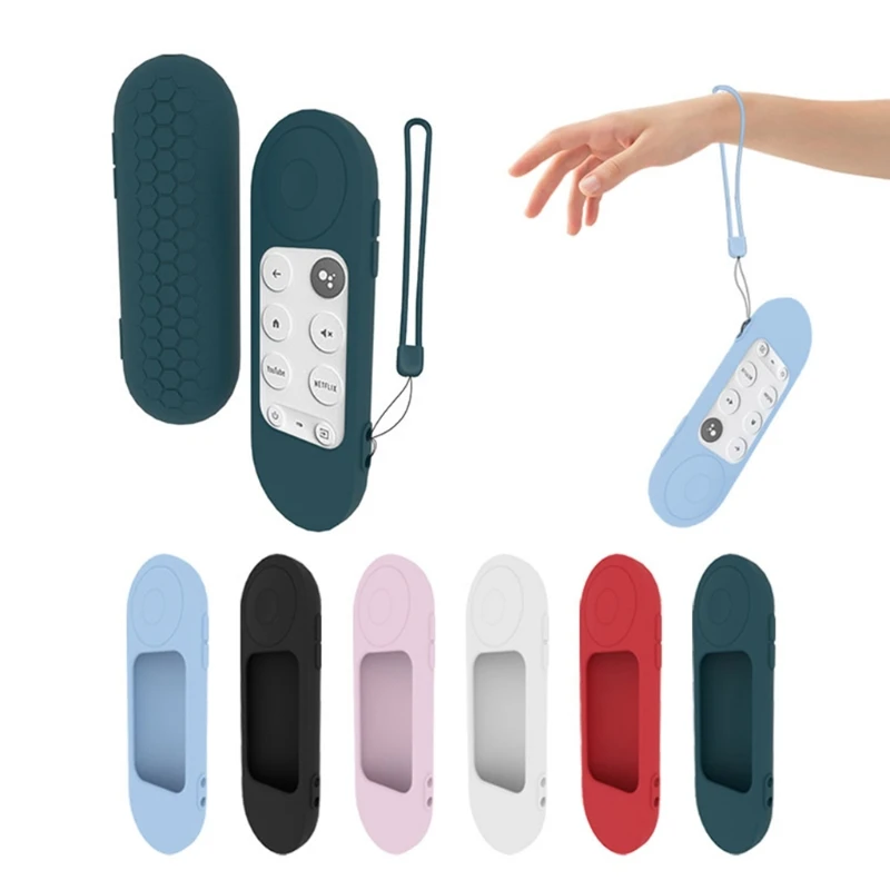 Ударопрочный силиконовый чехол 87HA Изысканный защитный для приставки Google Chromecast TV