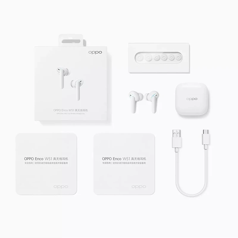 Наушники OPPO Enco W51 TWS Bluetooth 5 0 беспроводные наушники с шумоподавлением для Reno 4 Pro 3 Find