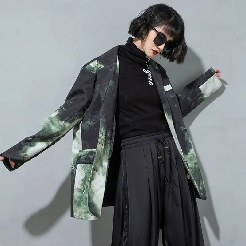 Женский блейзер EleeMee весна-осень 2022 повседневное женское пальто модная крутая