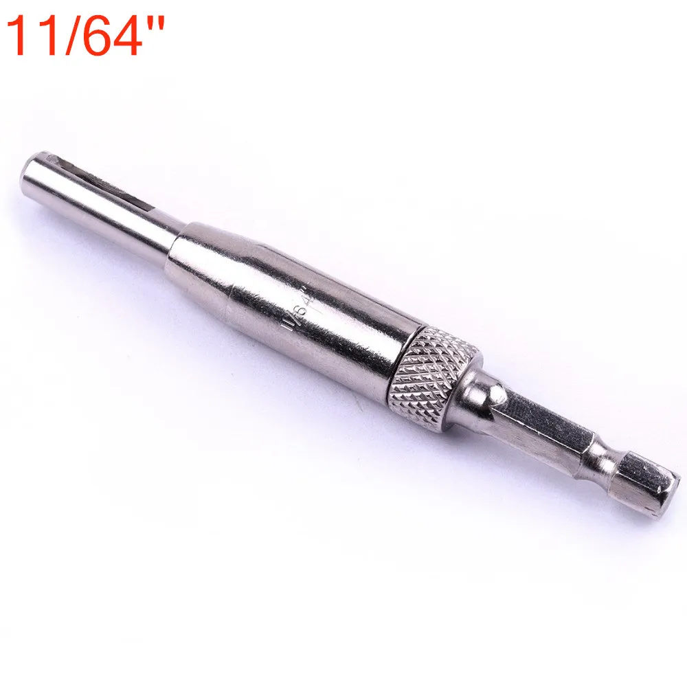 Hole diameter 4.5mm 1 шт. сверло для центра дверного шкафа Самоцентрирующийся шарнир Таппер шестигранное сверло Дырокол деревообрабатывающий инструмент 5/6"-1/4" - Цвет: Hole diameter 4.5mm