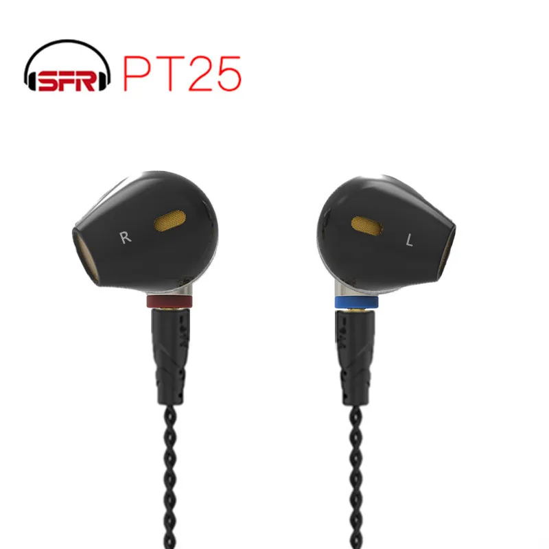 Полуушные вкладыши для наушников Shell PT25 плоский штекер блок HIFI Графен со сменным