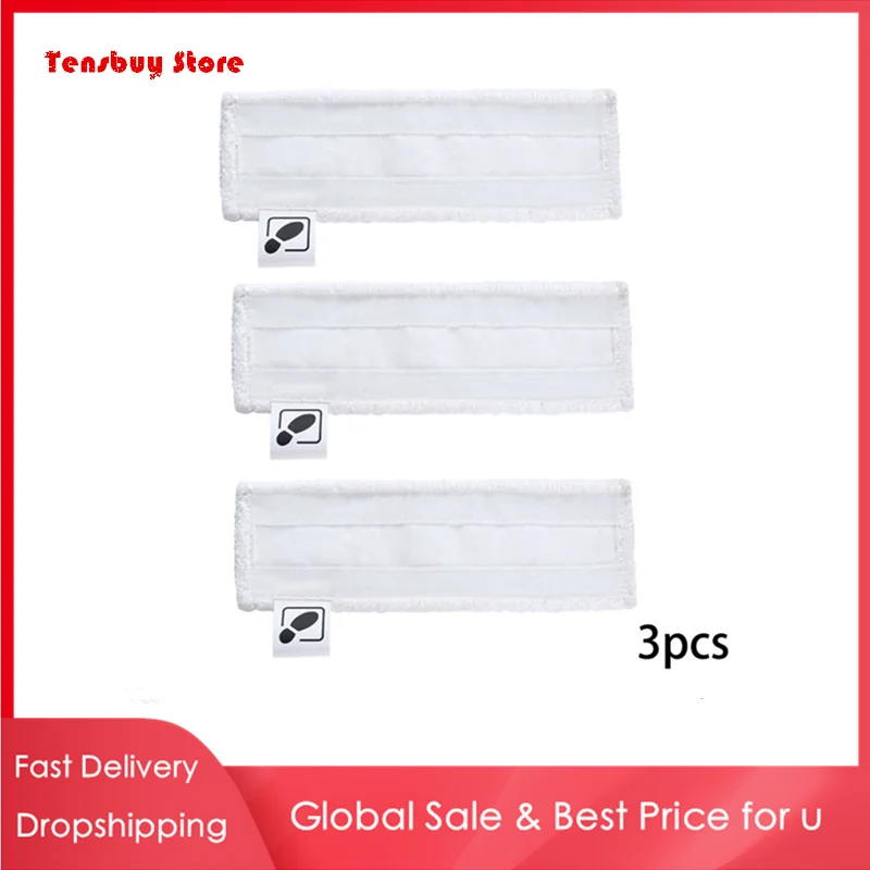 

3PCS Steam Cleaner Floor Cloth Pads For Karcher Easyfix SC1 SC2 SC3 SC4 SC5 Vacuum Cleaner Mop Cloth Pads Practical Mopping Pad