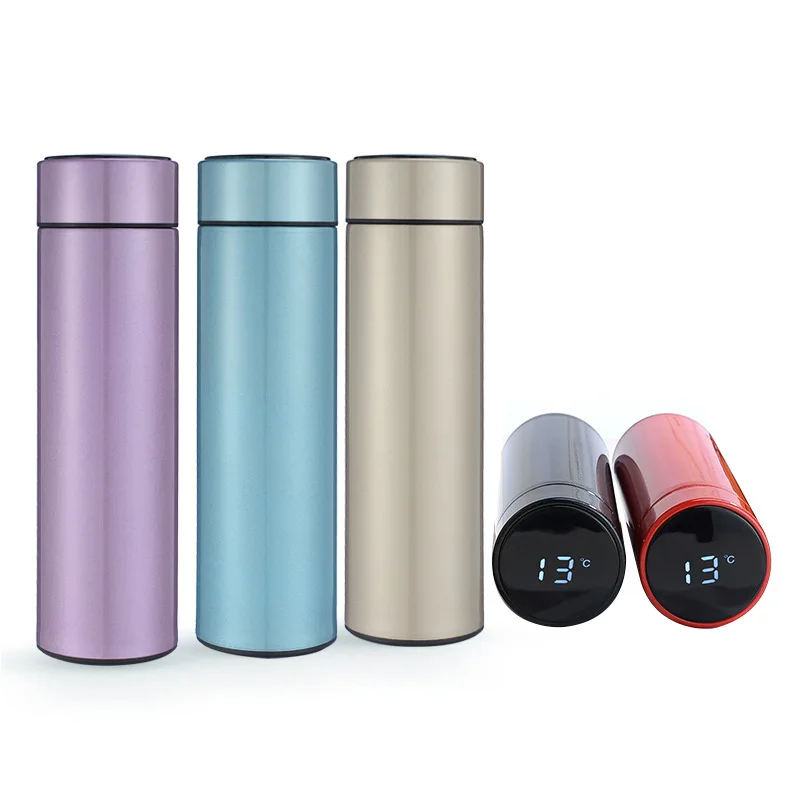 

Smart Vacuum Flask Stainless Steel Water Bottle 500ml Thermos with LCD Touch Screen tempreture Display with Double Wall Vacuum
