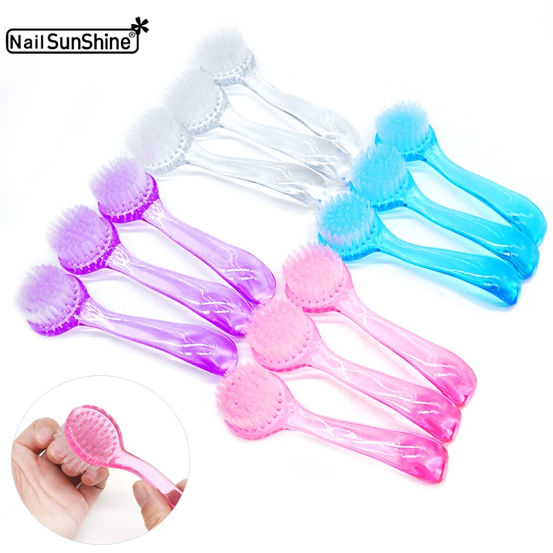 10/20/30/50 Pcs Nail Cleaning Brush For Manicure Round Head Nail Salon Acrylic Brushes Tools Remover Dust Powder Clean Brush Set