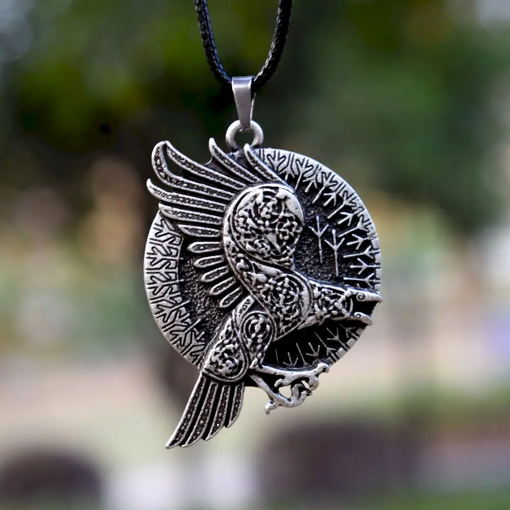 Женское Ожерелье SanLan норвежский викинг wicca raven|Цепочки| |