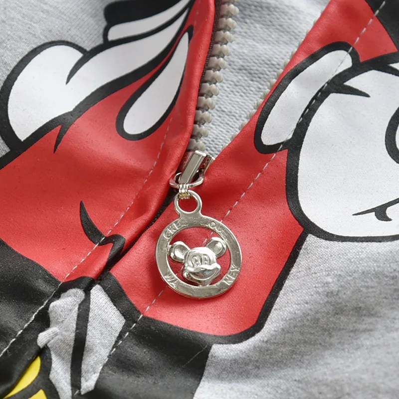 Новинка детские пальто с мультяшным Микки повседневные толстовки для мальчиков