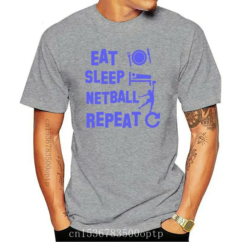 

Men's netball design t shirt printed tee shirt O-Neck Trend Graphic Comical summer Trend shirt