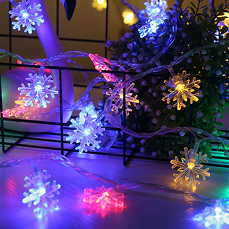 

LED String Lights Snowflake Hanging Christmas Tree Garden Festivals Party Decoration PI669