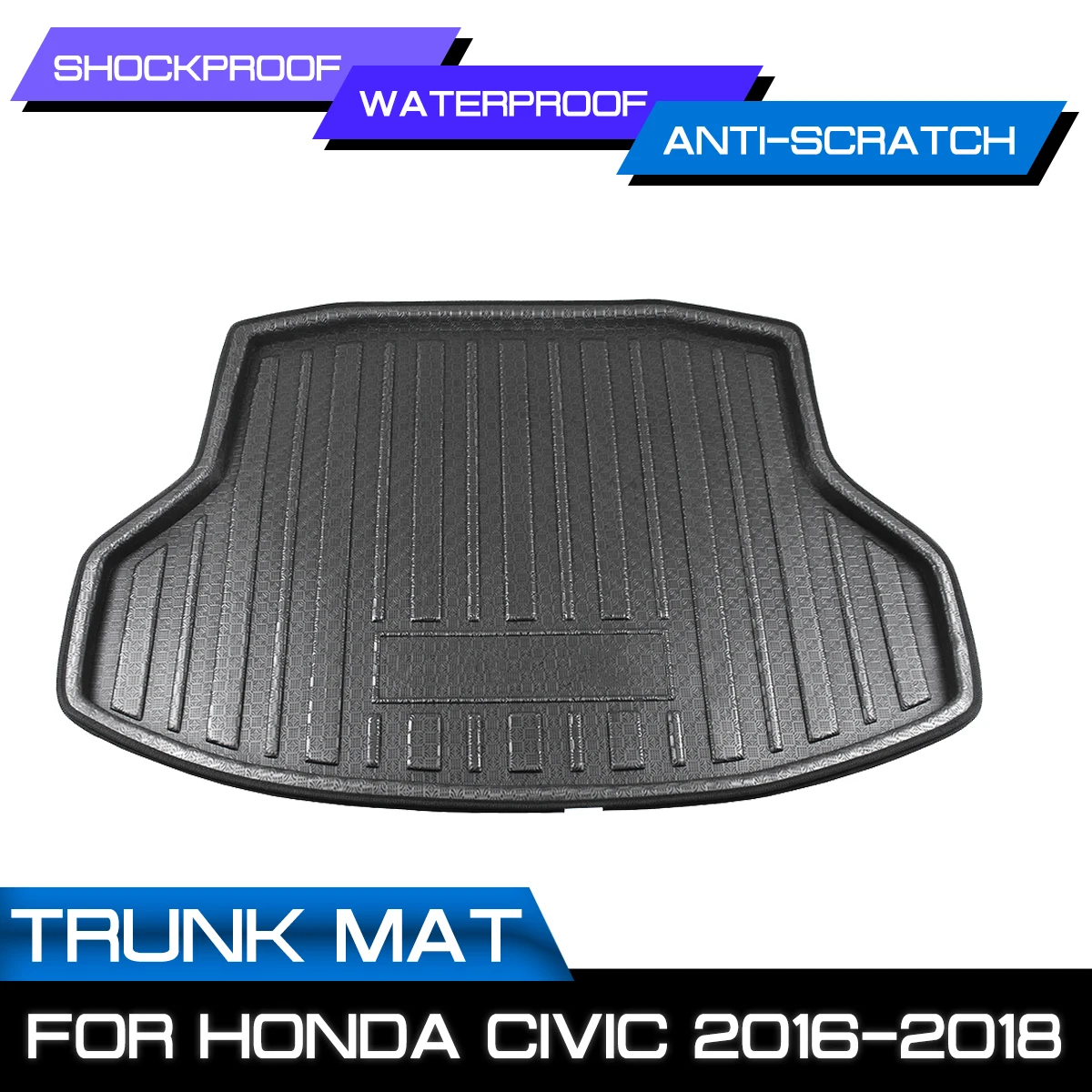 Автомобильный коврик для багажника Honda Civic 2016 2017 2018 водонепроницаемые коврики