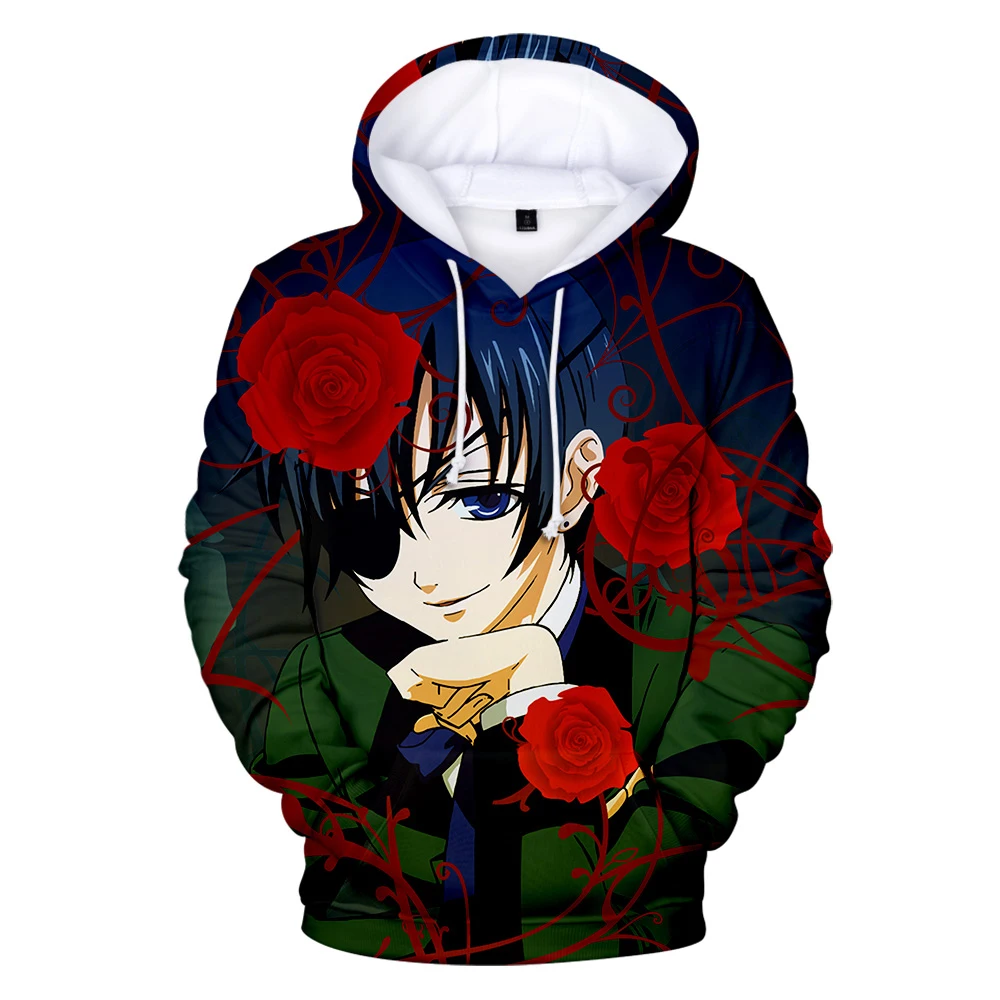 

New Arrival Black Butler 3D Hoodies Men/Women Fashion Casual Harajuku Anime Hoodie 3D Print Black Butler Mens Sweatshirt