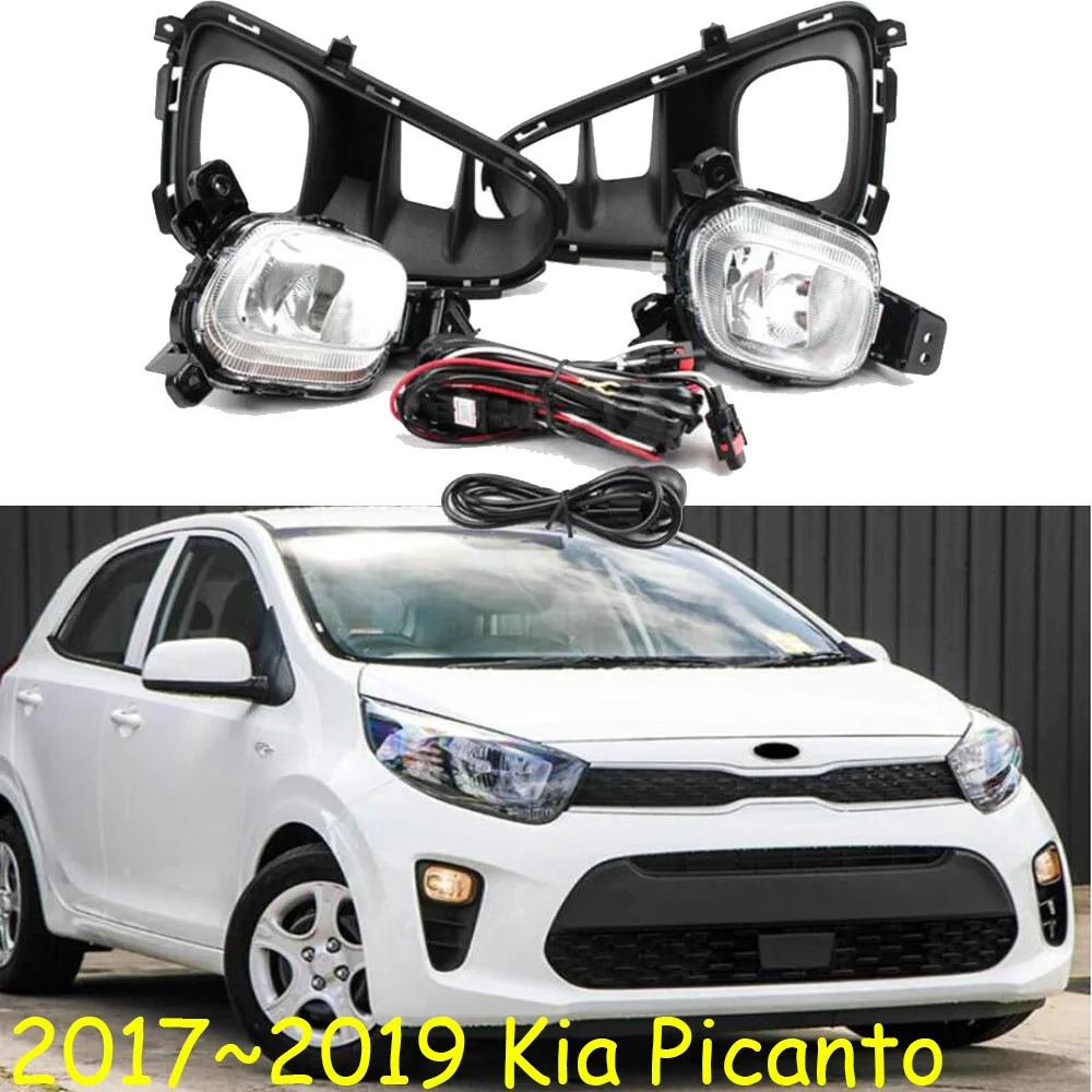 1 комплект фар бампера автомобиля для Kia Picanto противотуманная фара 2017 ~ 2019y