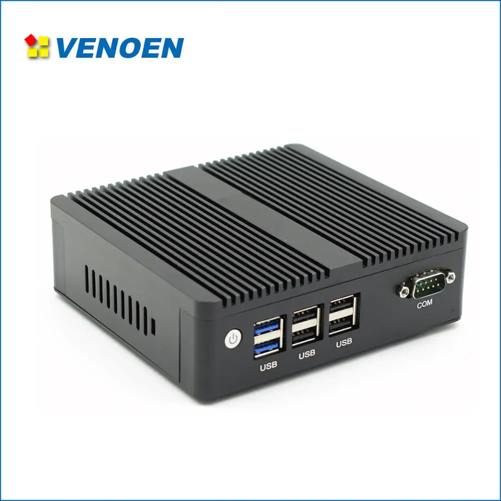 Портативный Linux Intel Celeron четырехъядерный N3160 J3160 двухдиапазонный wifi безвентиляторный мини настольный ПК hd RS232 COM крошечные ТВ-приставка wake on lan