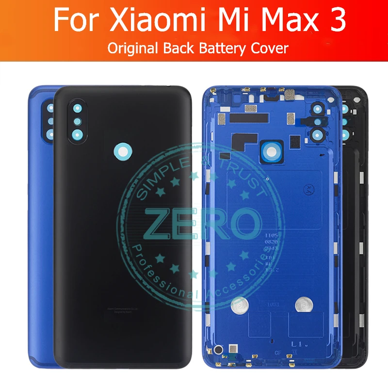 Оригинальная задняя крышка батарейного отсека для Xiaomi Mi Max 3 стеклянный