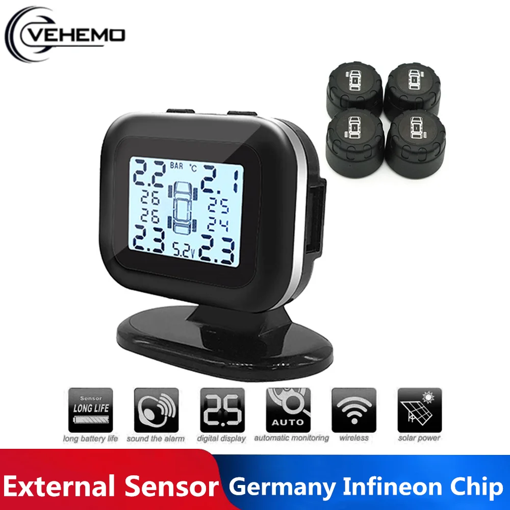 Универсальная система контроля давления в шинах Tmps цифровой датчик TPMS внешний USB