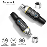 saramonic blink800 b2 5 8ghz digital durable metal wireless system with xlr output connector compatible with multiple devices
